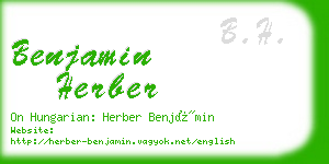 benjamin herber business card